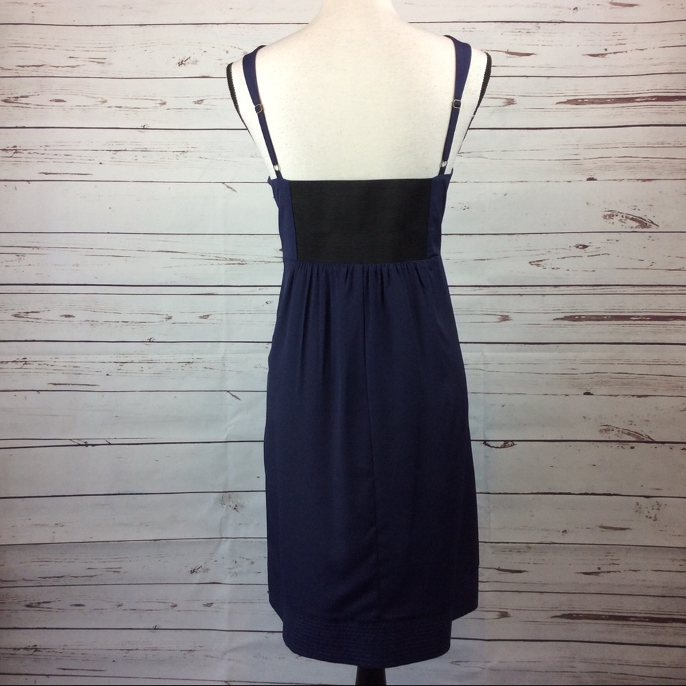 Jessica Simpson Zip Accent Navy Blue Dress, Sz 14 - Picture 4 of 8